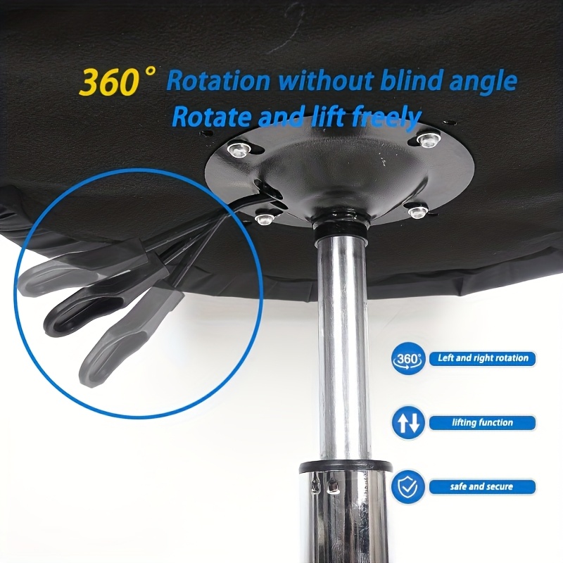 1pc Taburete Redondo de Alta Resistencia con Altura Ajustable,  de 360° y Respaldo Bajo - Silla de Masaje Acolchada para Spa, Salón de Tatuajes, Estudio de Uñas, Hogar - Capacidad de Peso 136,08 KG Adecuado para Salón, Spa, Tatuajes, Masajes, Uso en el Hogar