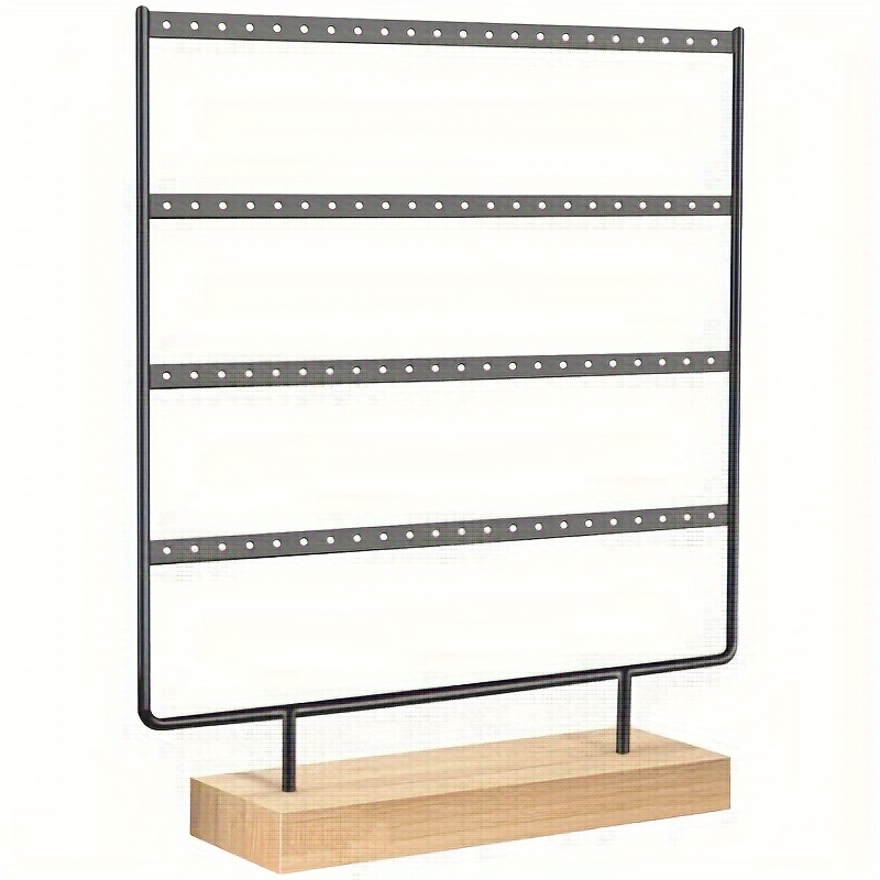 4 tier earring organizer with 92 holes iron   for jewelry shoes watches display and storage