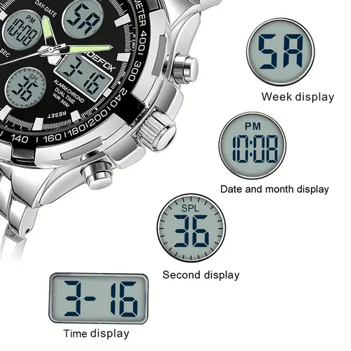 good mens watch durable band water resistant alarm date multi functional design designed for business men