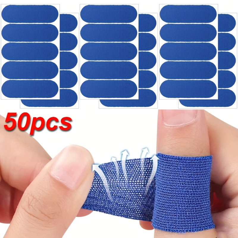 50pcs sports stretch finger guards bowling thumb support stabilizers anti friction sports finger tape