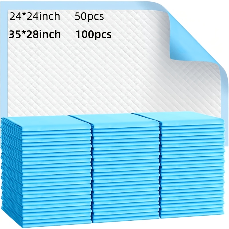 item picture xxxl   absorbent dog training mat quick drying leak proof multi pack disposable pet mat for dogs cats rabbits durable polymer and fluffy   ideal for   and incontinence 50 100pcs 5 67kg bag