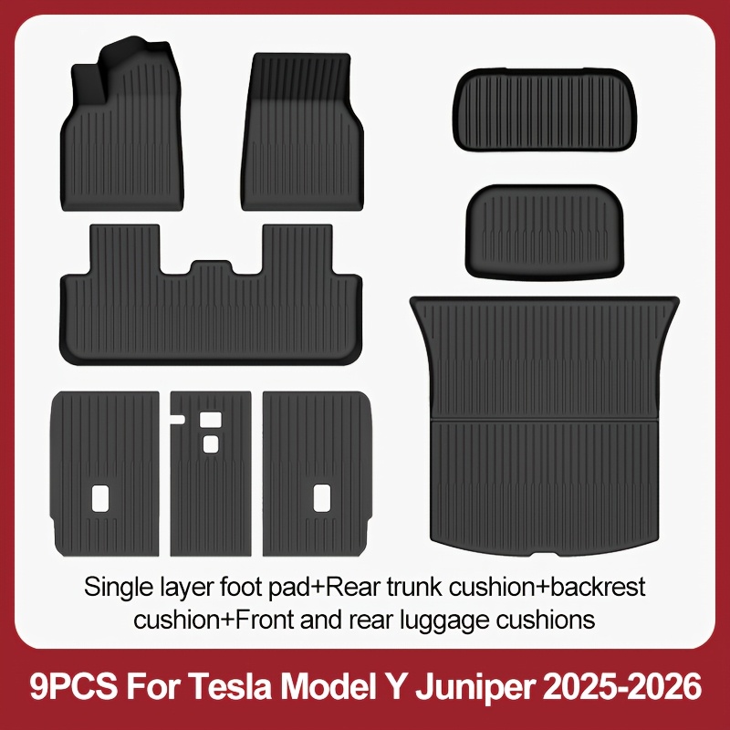 Image of Compatible For For Floor Mats 2025-2026 Tpe Protection Driver Side Left Hand Drive Non-slip Car Floor Liners, Wear-resistant Tpe Suitable For For Interior Accessories