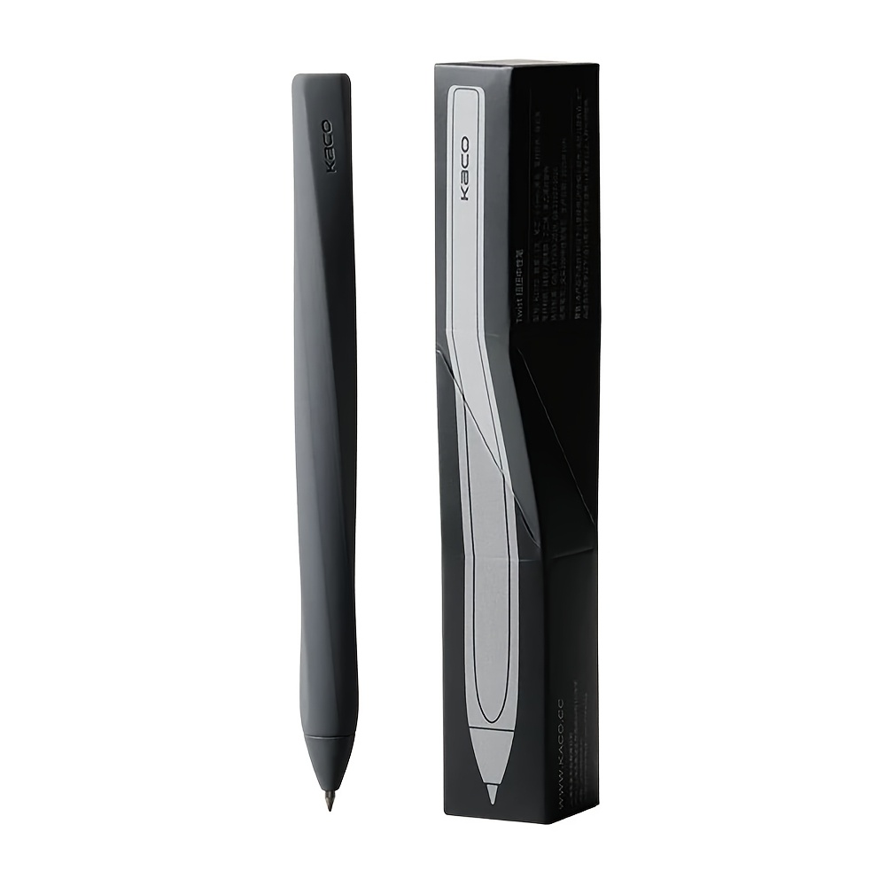 TEMU Stylo gel créatif de 0,5 mm avec une fonction de séchage rapide amusante, doté d'un centre de gravité bas et d'un design noir minimaliste,