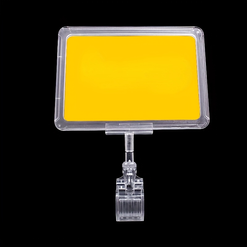 E-shop 3er-Set Supermarkt Display Schild POP Clip Displayständer A4 Werbeframe Kleiderregal Preisschild Doppelseitiges Produkt Preisschild