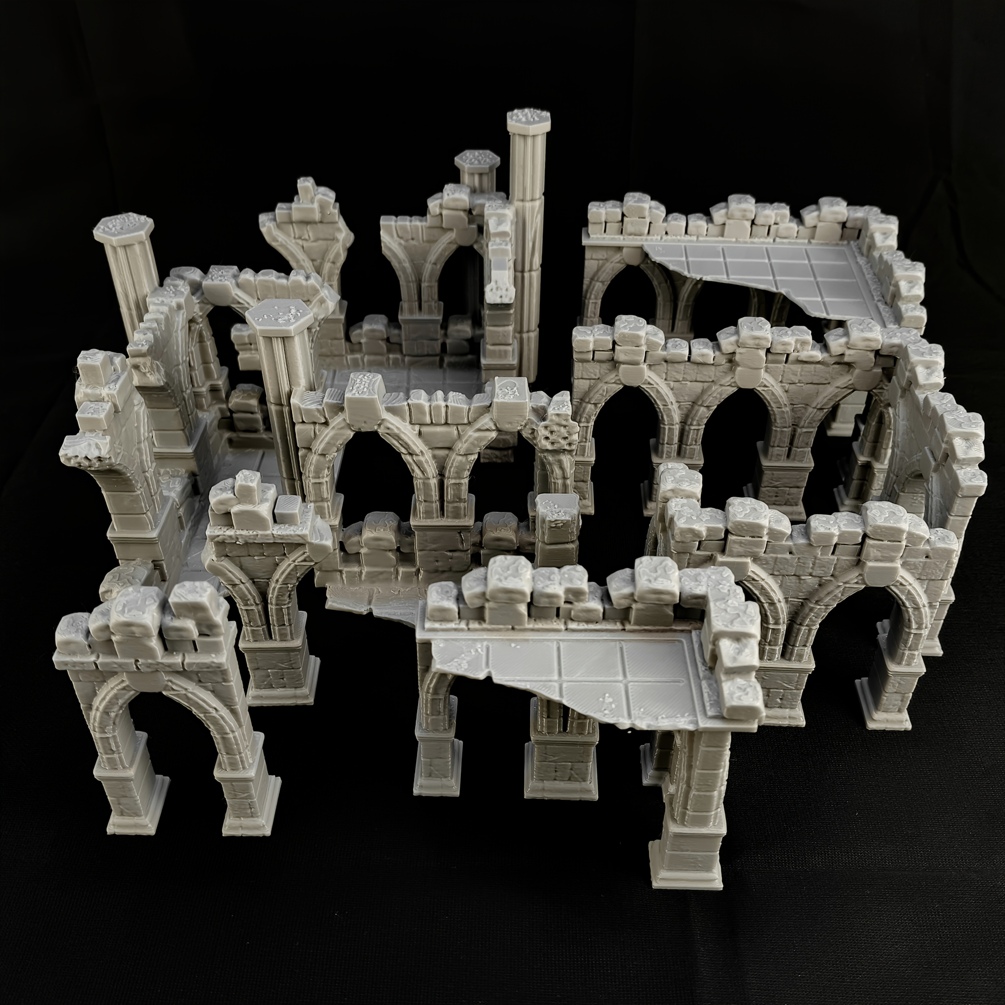 

Dnd Ruins Miniatures Set - 28mm Scale, Intricate Building Model Kit, Pet Material - Ideal For Tabletop Role-playing Games And Enhancing Game