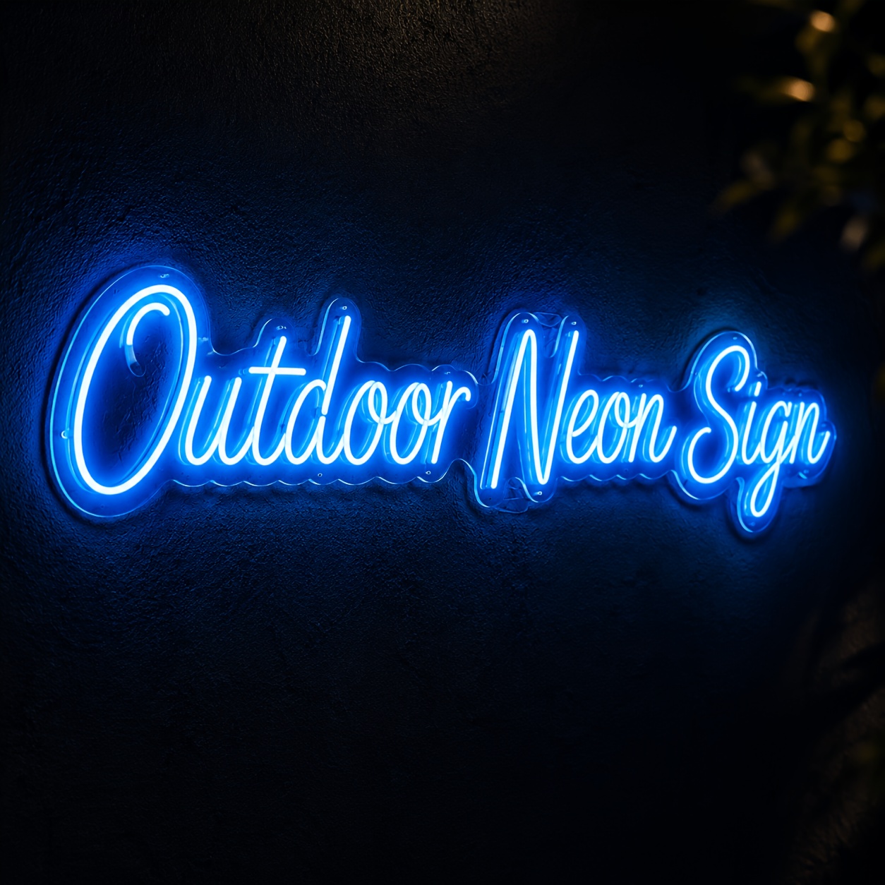 TEMU Personalized Single Line Text Neon Sign, Customizable Large Size Led Neon Light, Suitable For Balcony, Bedroom, Dining Room, And Commercial