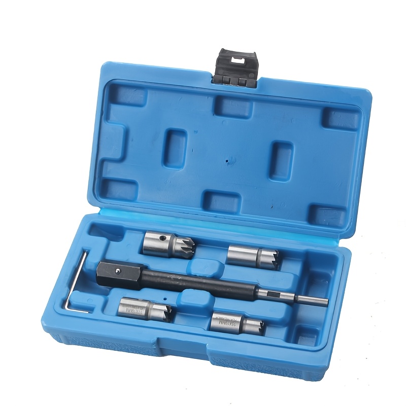 TEMU Injector Nozzle Cleaning And Repair Tool Set For Engines, Including Valve Seat Cleaning And Injector Seat Remover