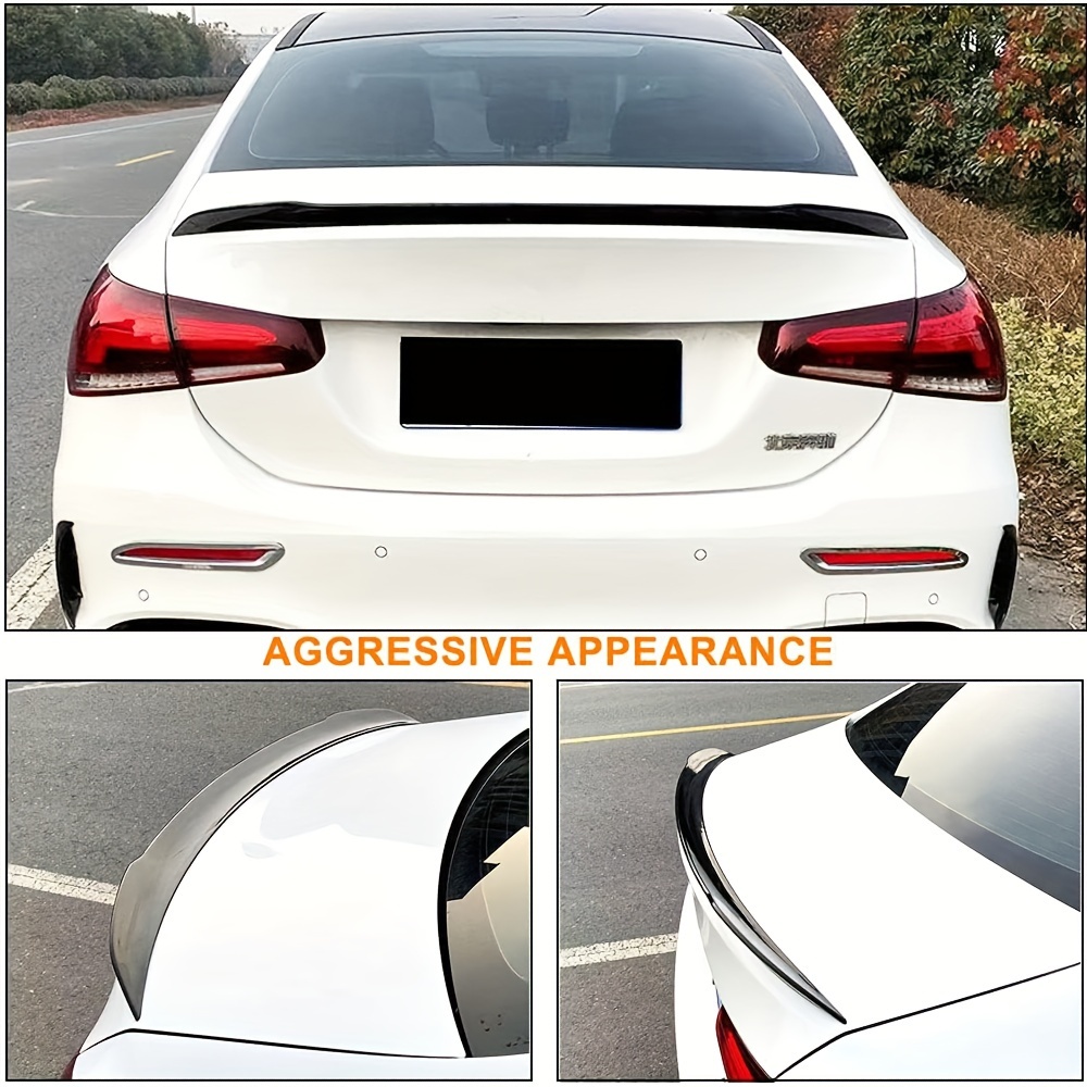 gloss black rear trunk spoiler w177 - Temu