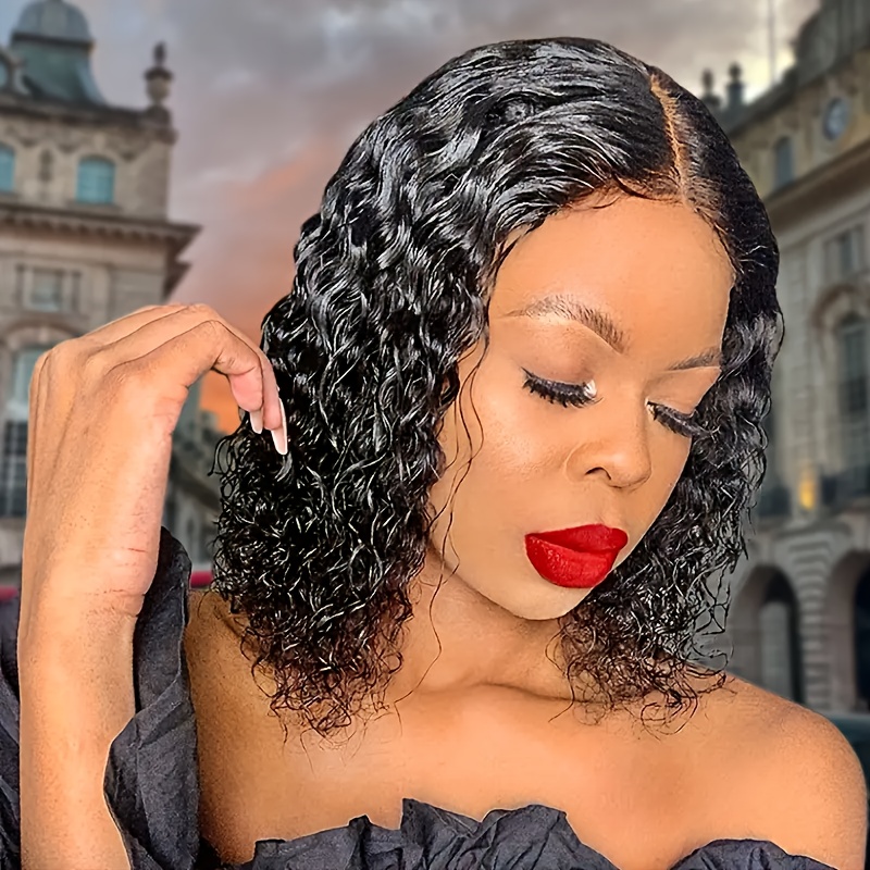 TEMU Perruque courte à cornrows en filet rose avec boucles douces - Fibre résistante aux hautes températures, style , parfaite pour adultes,