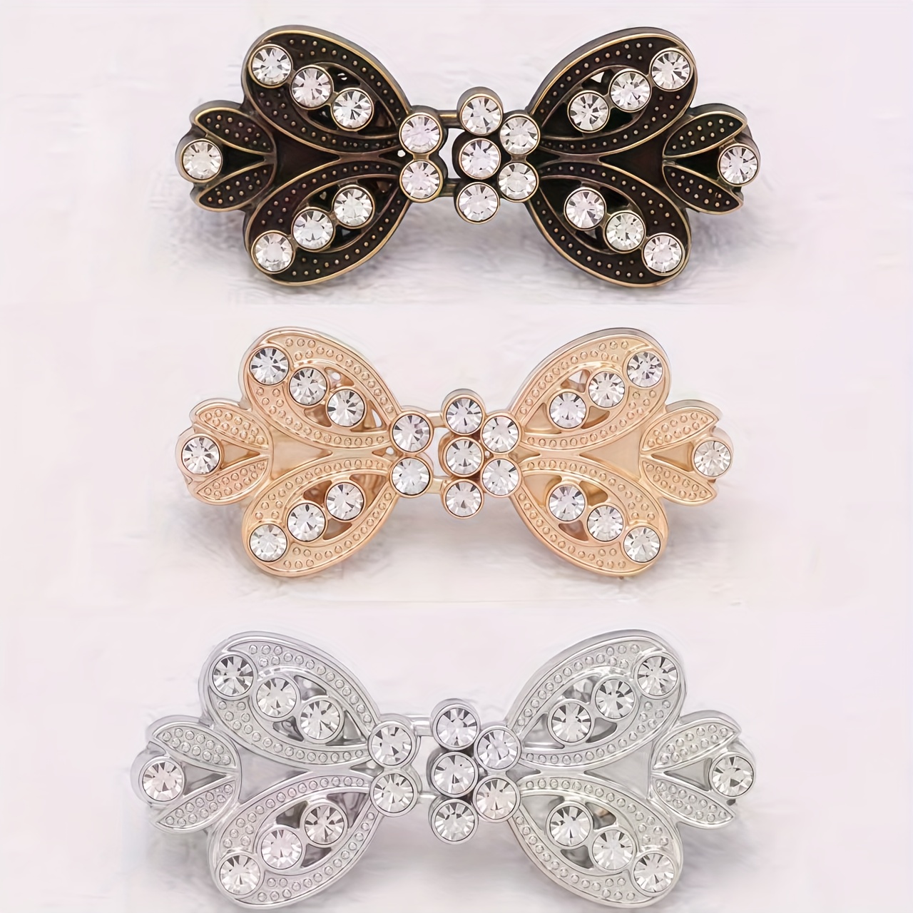 1/3pcs Elegant Cardigan Clips - For Open Front Sweaters, Shawls, And Dresses - Women's Fashion Accessory