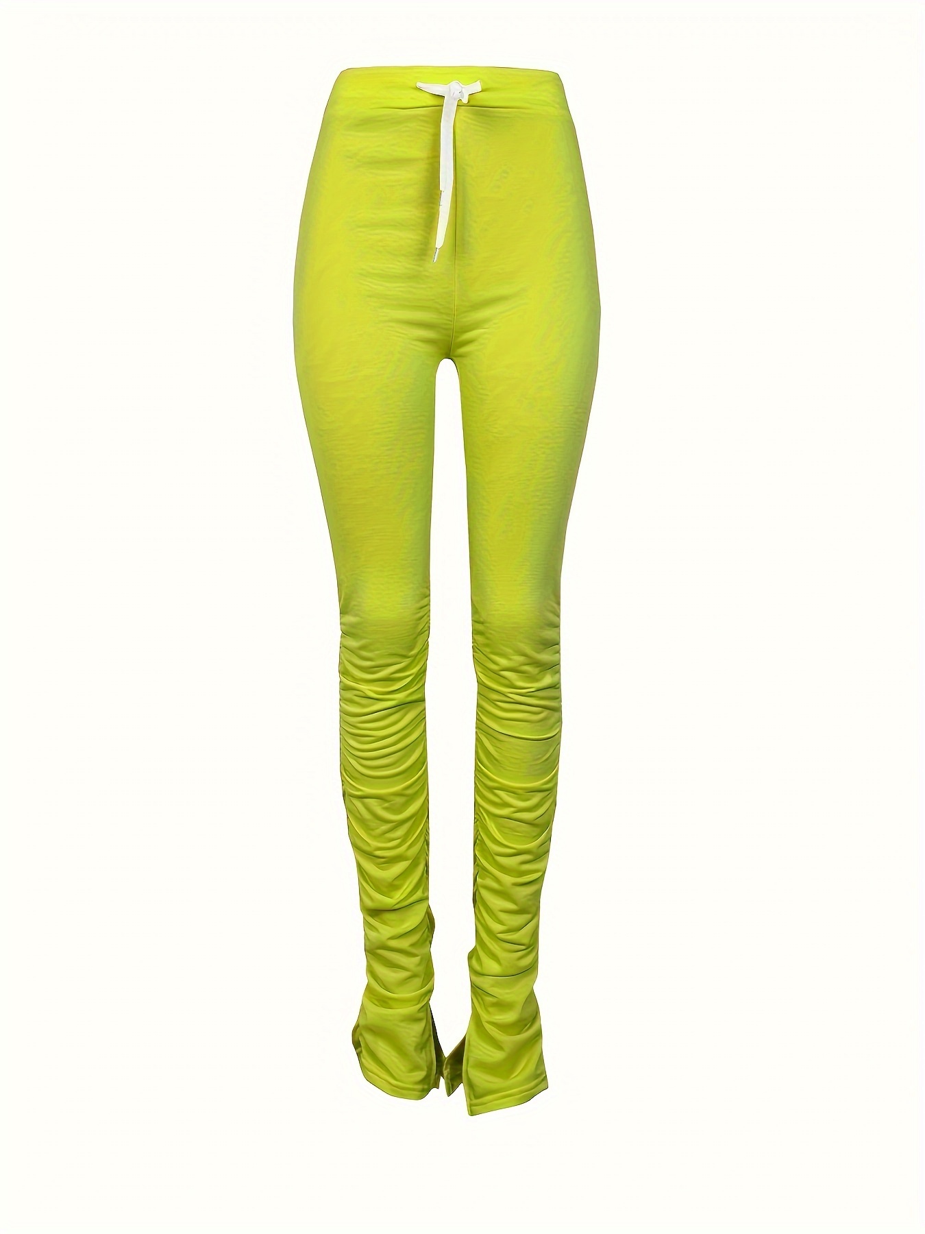 ADULT TIGHTS FULL LENGTH | PLAIN COLORS NEON GREEN