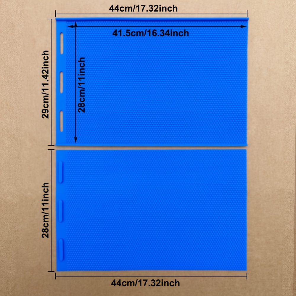 E-shop 2er-Set Wachsblattform 5,4 mm Nestgrundplatte Silikon Wachsform Manuelle Silikon Nestgrundplatte Flexible Wachsgrundplatte Imkereibedarf
