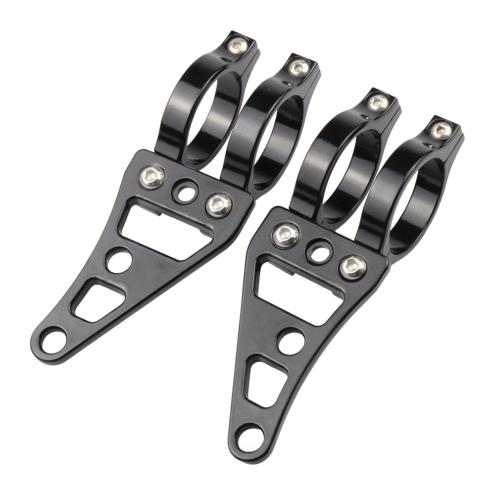 TEMU 2pcs Universal Motorcycle 39-41mm Head Lamp Mount Bracket Fork Ear Headlamp Holder Clamp Old School Bobber Touring