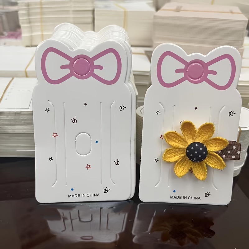 

[customer ] 50pcs Hair Clip Display Cards, 2.36" X 3.93", Packaging For Crafting And Selling