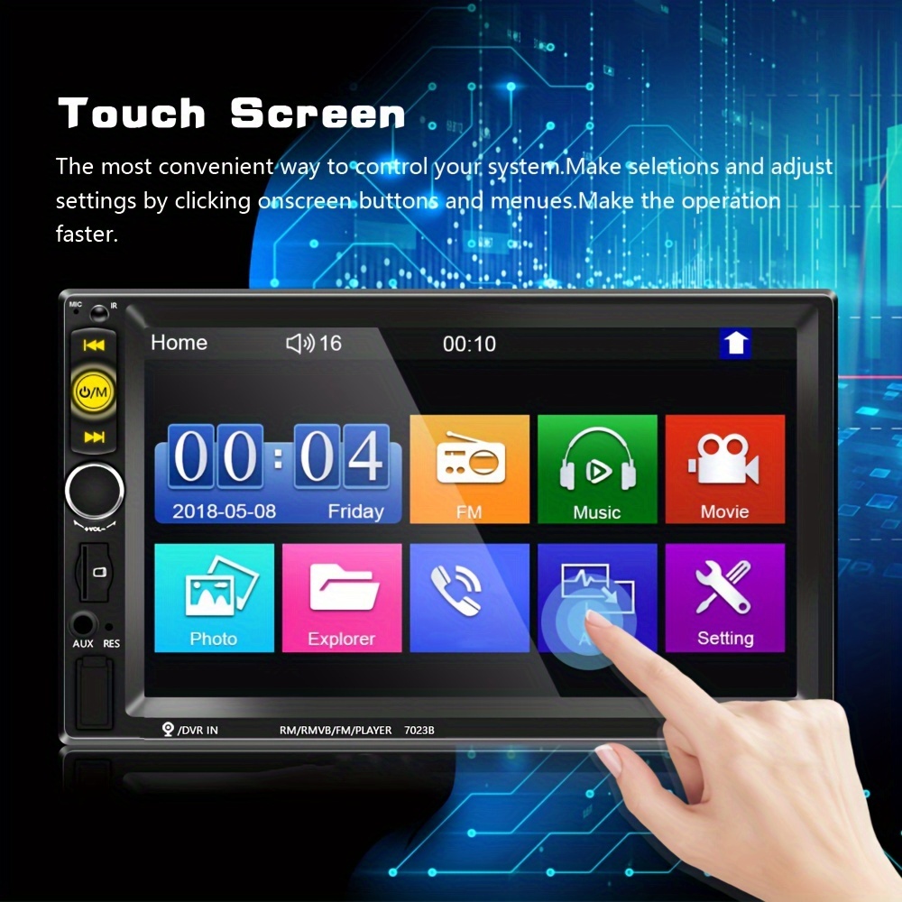 Hd Digital Touch Screen Double 2din Car Stereo Car Radio Car - Temu