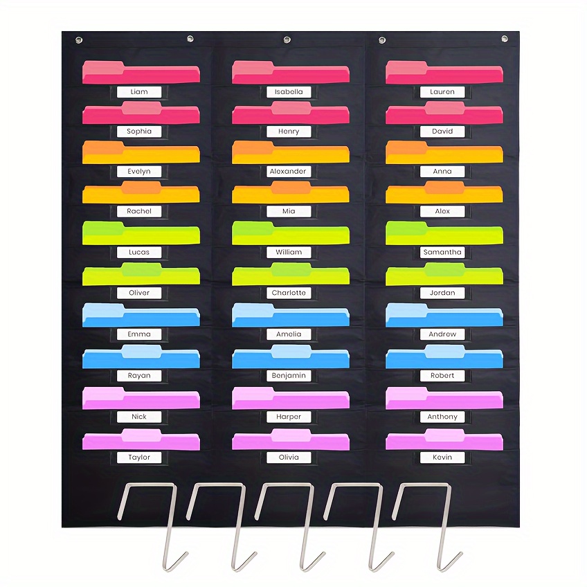 

-mounted Organizer For , Books & Magazines - Plastic Bag For Classroom And Use