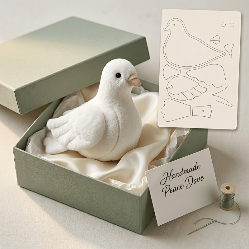 TEMU And Peace Doll Making Template, Pigeon Plush Sewing Pattern Integrated -white Pet Matte Template, Beginner-friendly Craft Tool