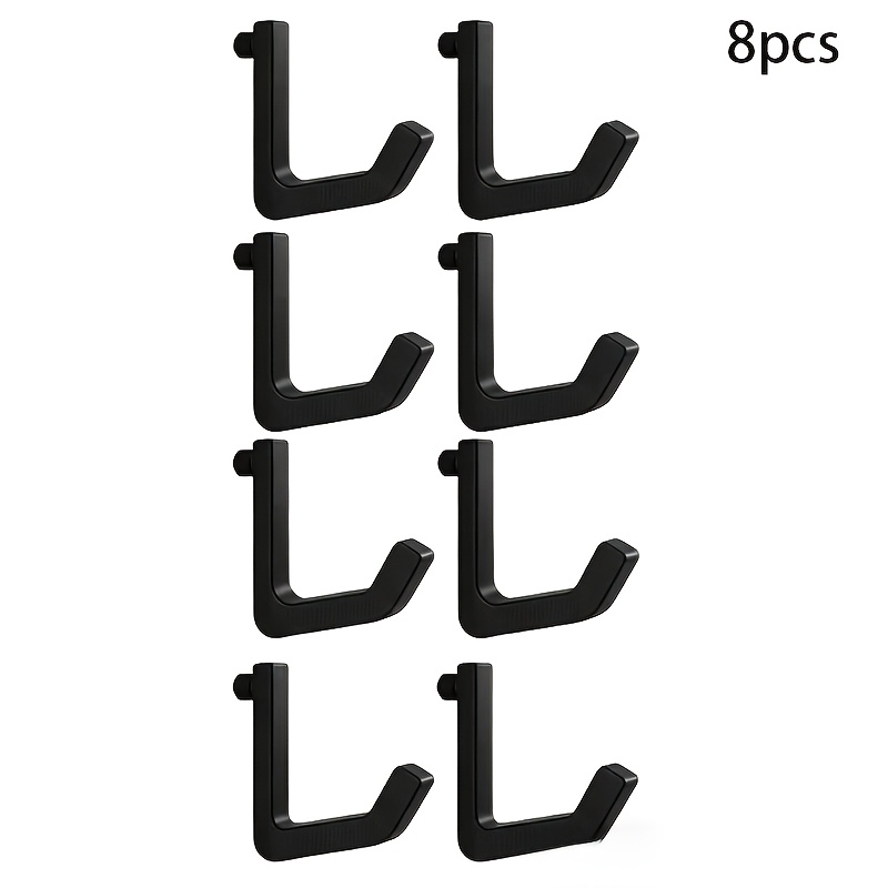 2/4/6/8pcs Heavy-duty Durable Hooks, Suitable For 10.3mm Diameter Storage Racks | Capacity, Wall-mounted, Brushed Finish, Ideal For Racks, Garages, And Solutions