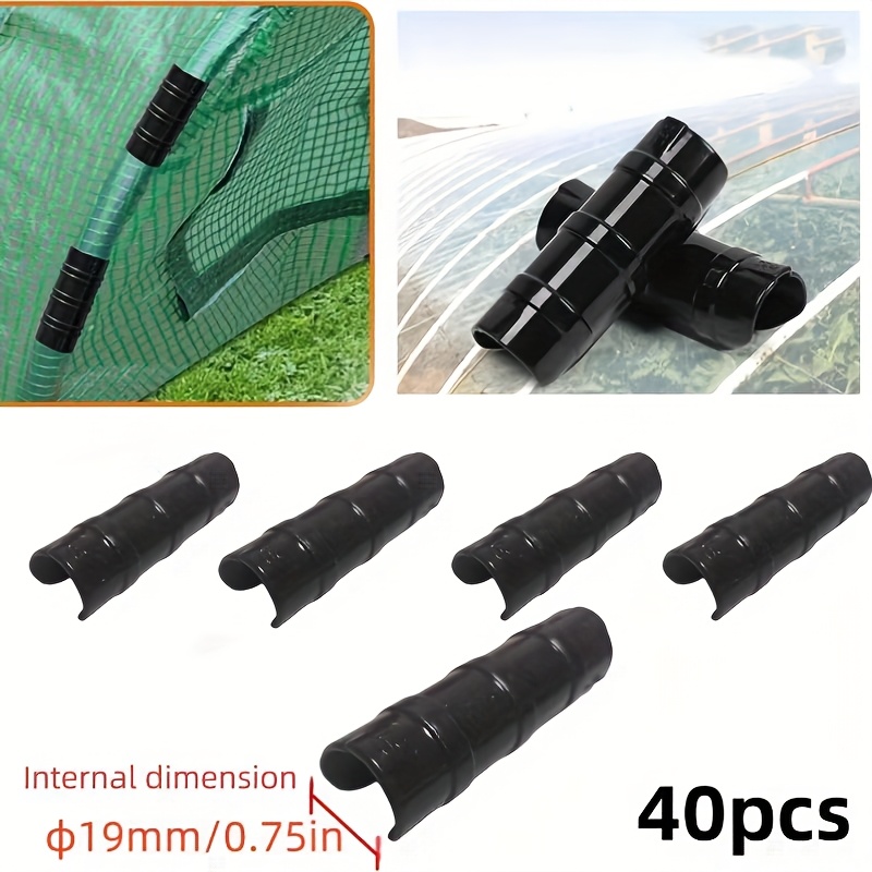 Image of 40pcs Per Set Of Greenhouse Clips, Used To Secure The Covering Film For Greenhouses, Suitable For Cultivating Vegetables, Flowers, And Other Plants In Gardens And Courtyards