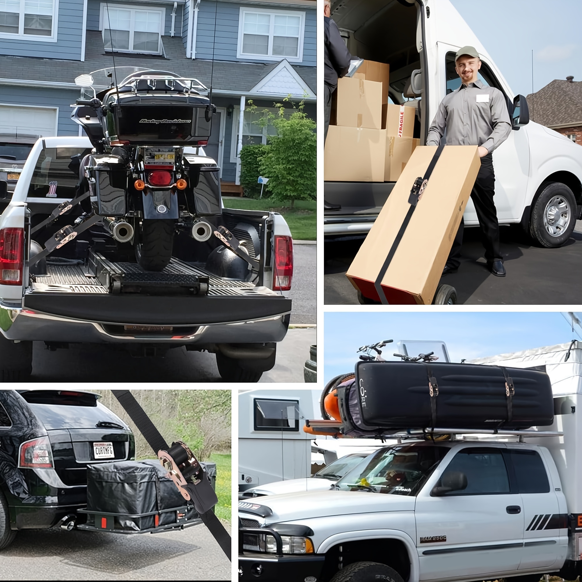 Ratchet Tie Straps Heavy Duty Nylon Snap Hook Temu