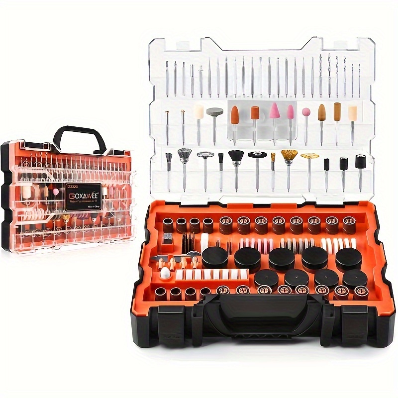 

480pcs Premium Rotary Tool Accessories Kit, 1/8'' Universal Set For Grinding, Sanding, Engraving, Sharpening, Carving, Polishing, And Deburring, Diy, Hobbyists, And Professionals