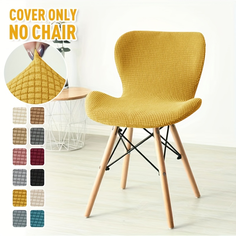 

1pc Modern Stretch Jacquard Chair Cover, Band Slipcover-grip, Machine Washable, Polyester 95% Spandex 5%, 160-180g Square Gram Weight, Fits Butterfly Chairs