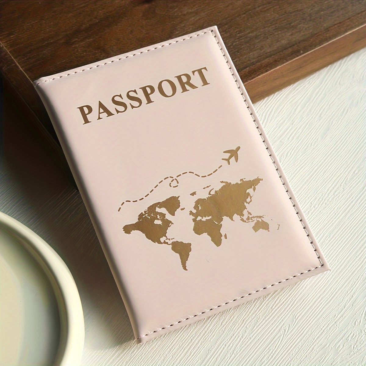 2pcs Faux Leather Passport Cover Passport Protector Passport Holder Passport Cover For International Travel