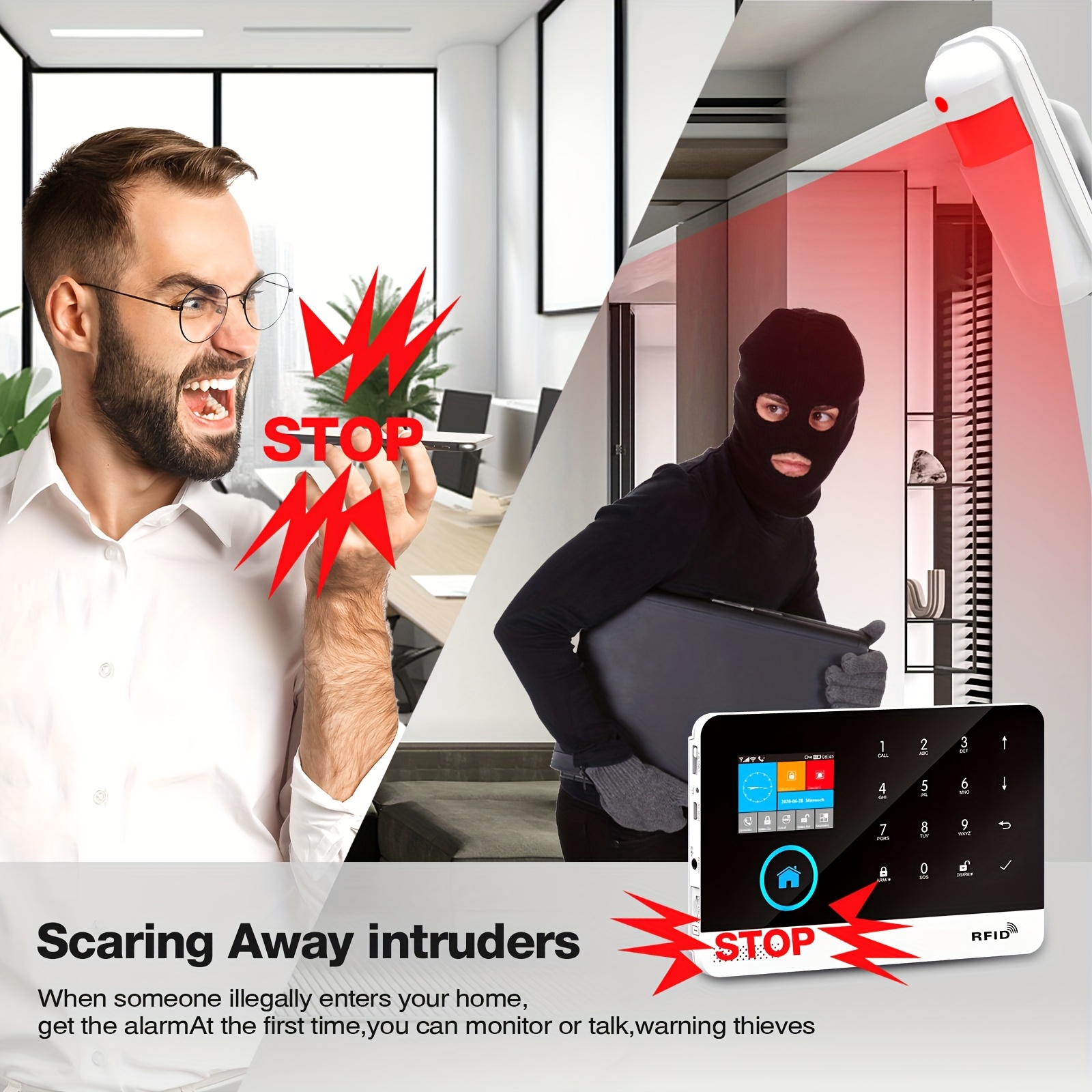 4G+WLAN Alarmanlage Mit Außenkamera - Sicherheit Ohne Monatliche Kosten