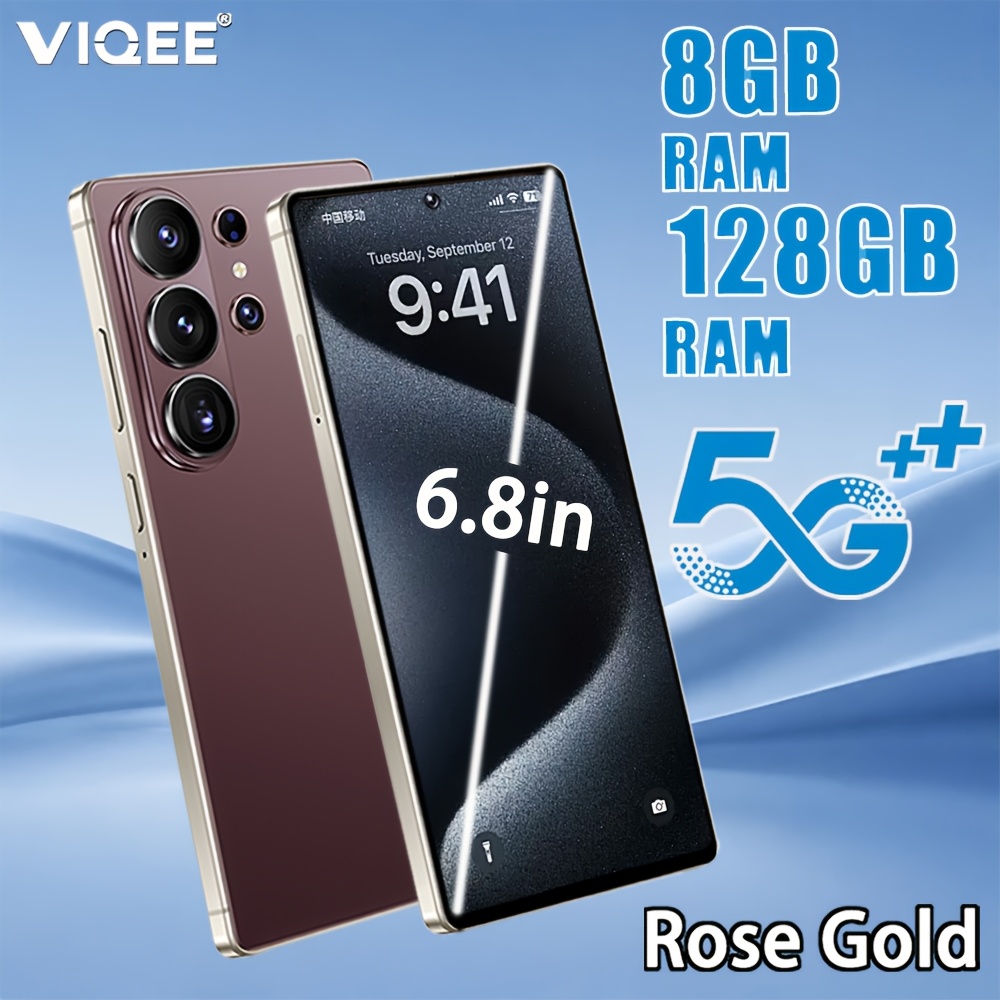 8GB + 128GB - Funciona sin problemas y sin retrasos: un teléfono Android 5G de 6.8 pulgadas con cuerpo de metal…