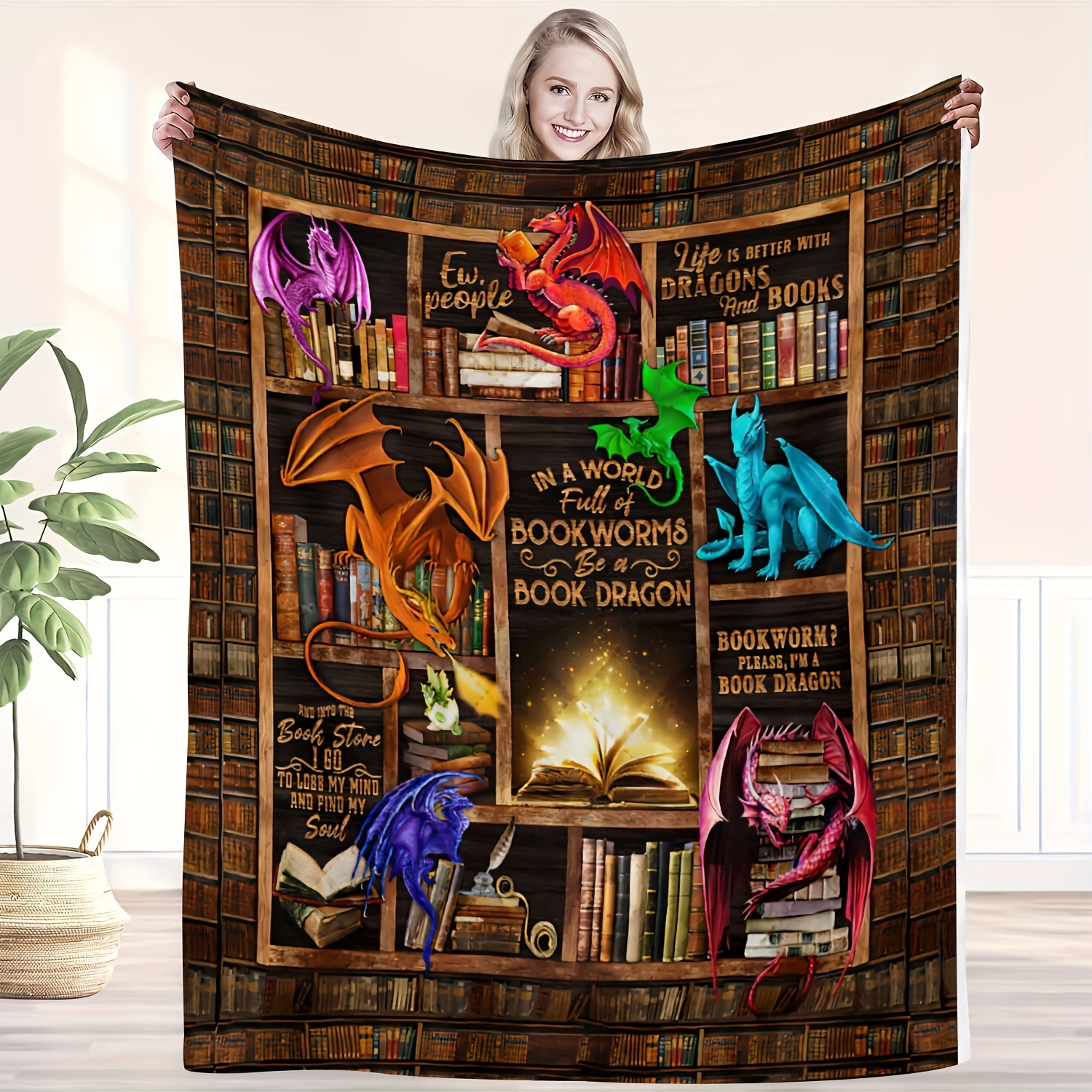 

Blanket Dragon Blanket Blanket Soft Flannel Sofa Blanket Tv Blanket 1