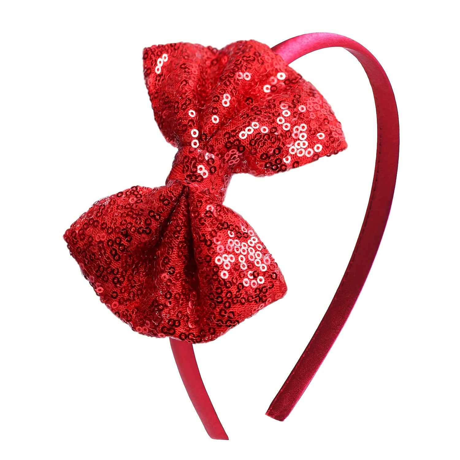 TEMU de Lentejuelas de 5 Pulgadas, Clip para el Cabello No Dañino, Accesorio de Pelo con Grande y