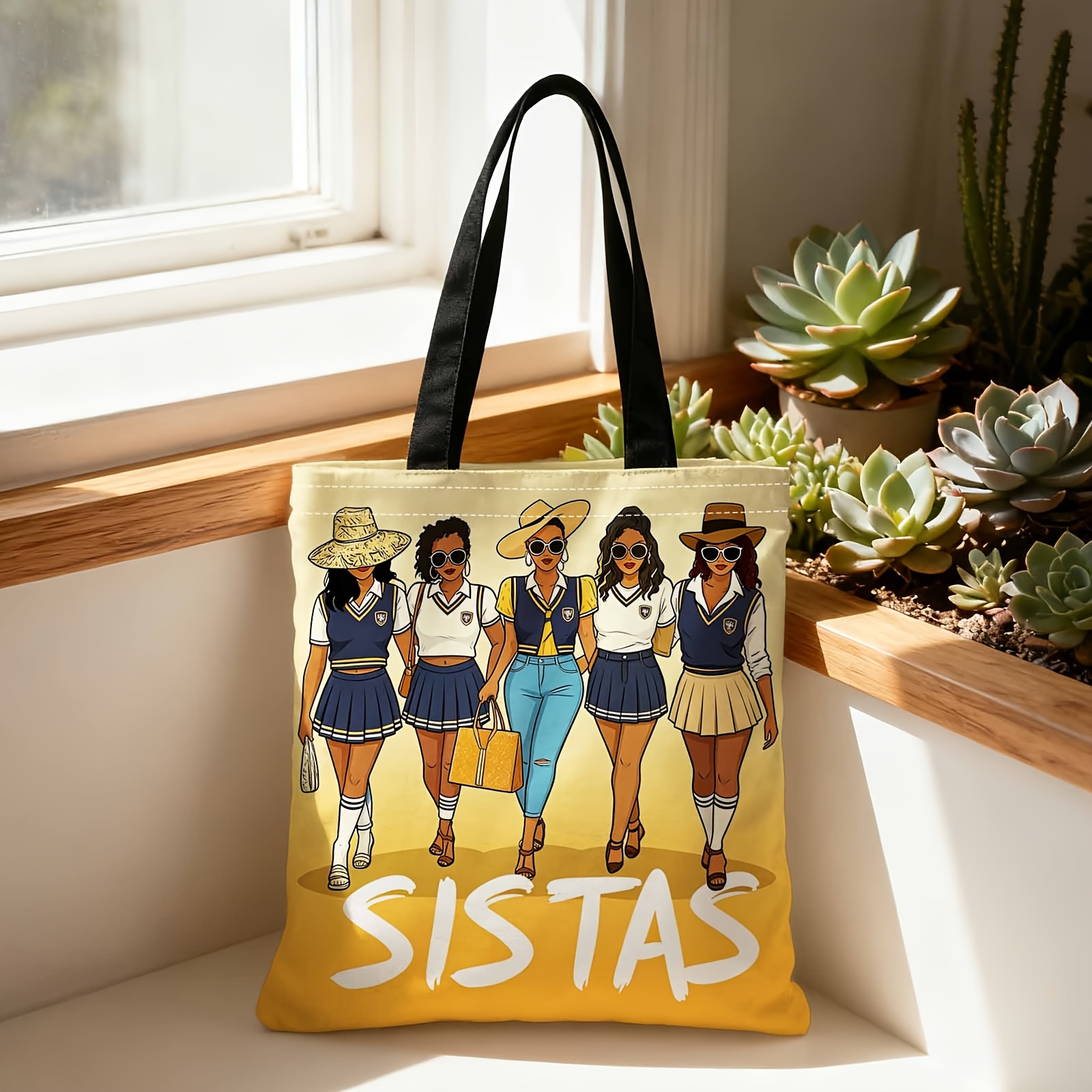 TEMU A Stylish Tote Bag,fashionable School Uniform .,with Large Capacity And Durable Handles, Ideal For Casual Shopping, Daily And Occasions. It A