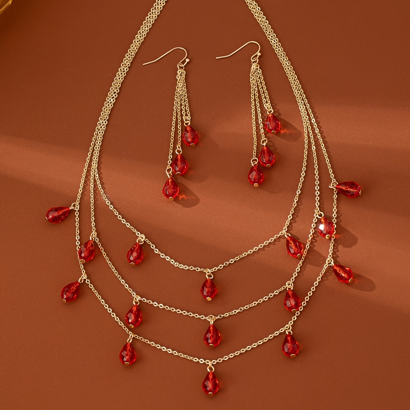 Stylish Women's Earrings & Necklace Set