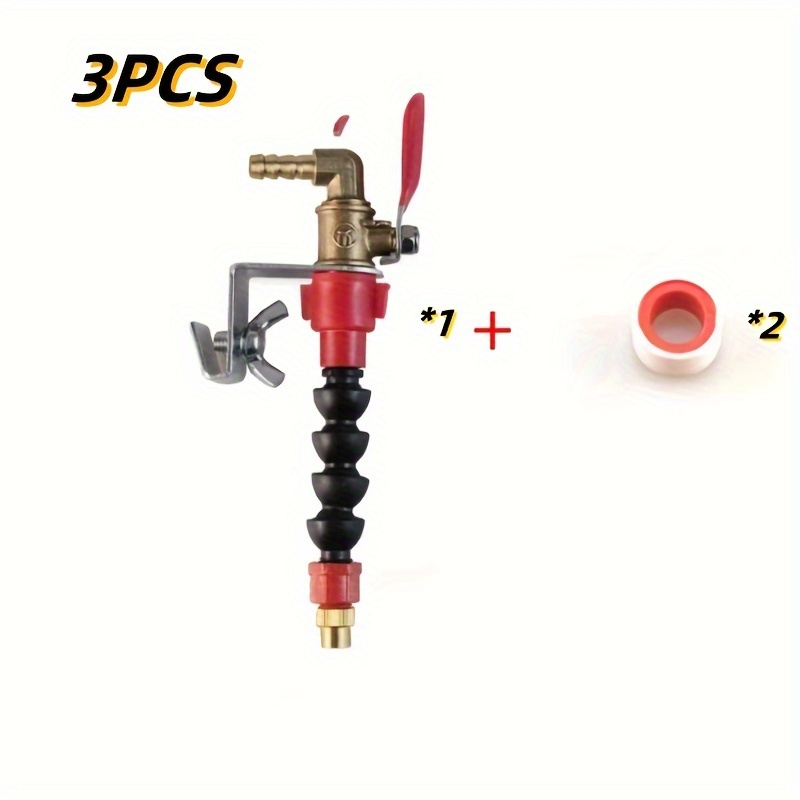 3pcs Set, Efficient Dust Nozzle, Suitable For Machine, Stone And Tile Work, Mist Spraying System