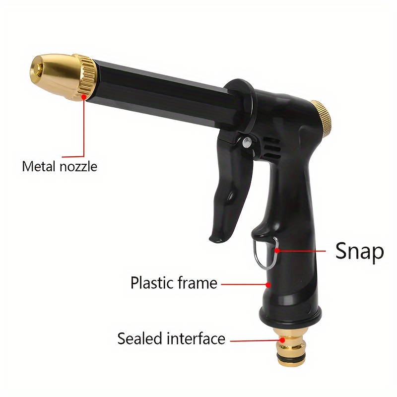 high pressure car wash hose set with telescopic spray gun durable abs resin no battery needed perfect for home garden cleaning details 1