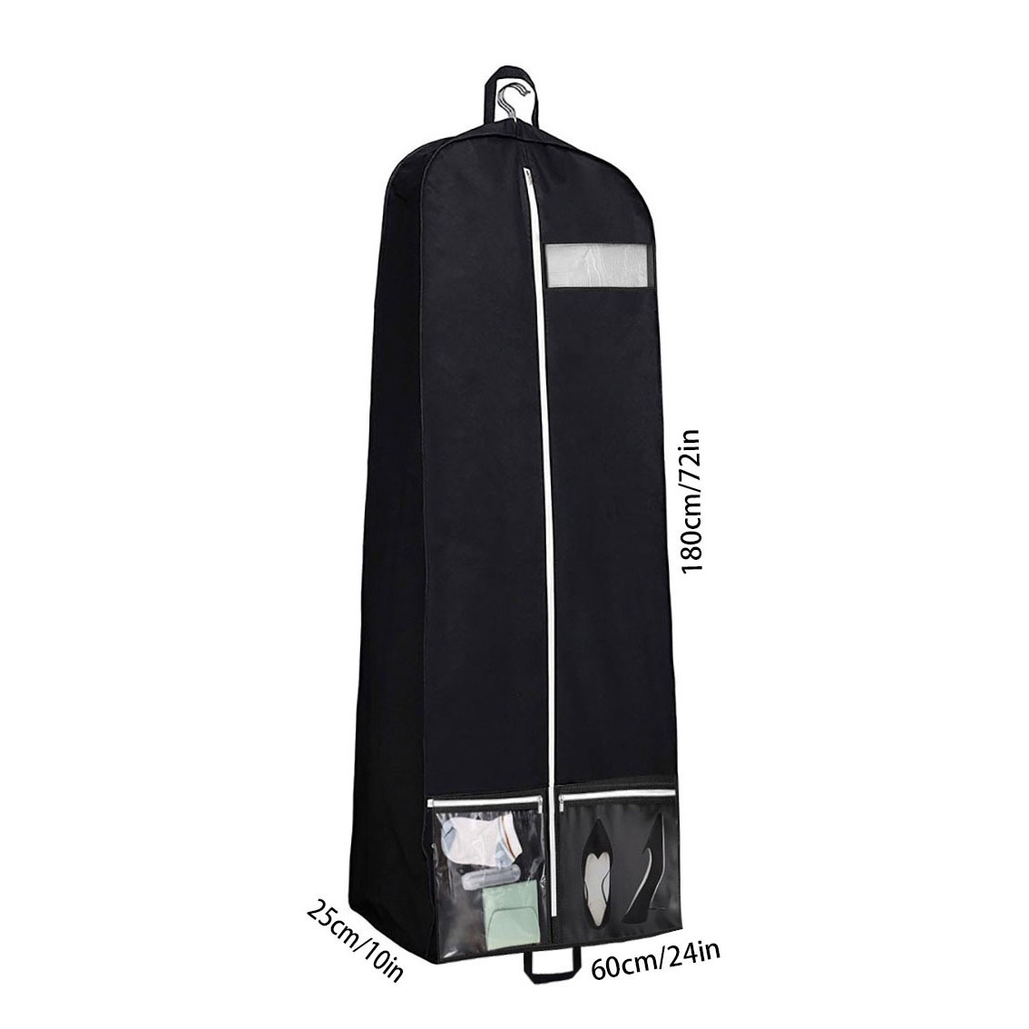 prom dress storage Wedding Dress Garment Bag,70 in Bridal Gown Dress Storage Bag with Tote Bag,4 Pockets Travel Garment Storage Bag for Prom,Evening Gowns,Hanging