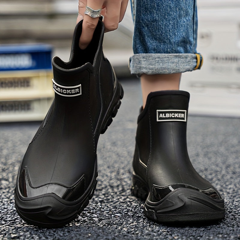 botas lluvia pvc antideslizantes mujer elegantes Temu Mexico