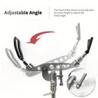 1pc adjustable single leg fishing rod holder 304 stainless steel saltwater shore fishing pole stand with multi angle clamp durable rig holder for rock