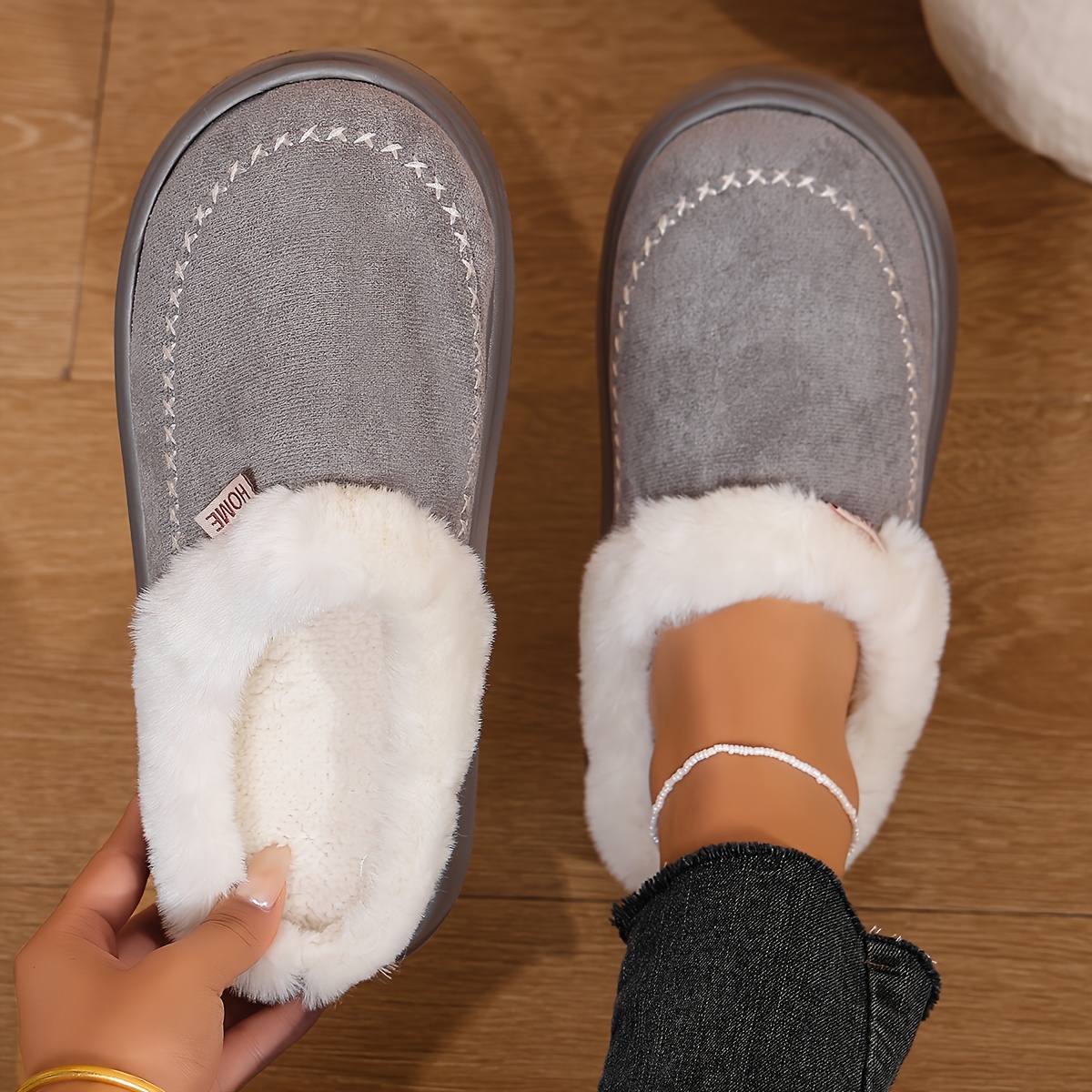 TEMU Solid Retro Platform Backless Mule Slippers, Soft Lined Slides, Comfy Daily Shoes For Indoor And Outdoor Wear, Women Shoes