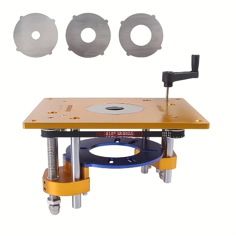 TEMU 1 Ensemble de table de fraisage pour avec 3 adaptateurs intégrés, comprenant une planche incrustée et une , adapté aux projets de découpe de