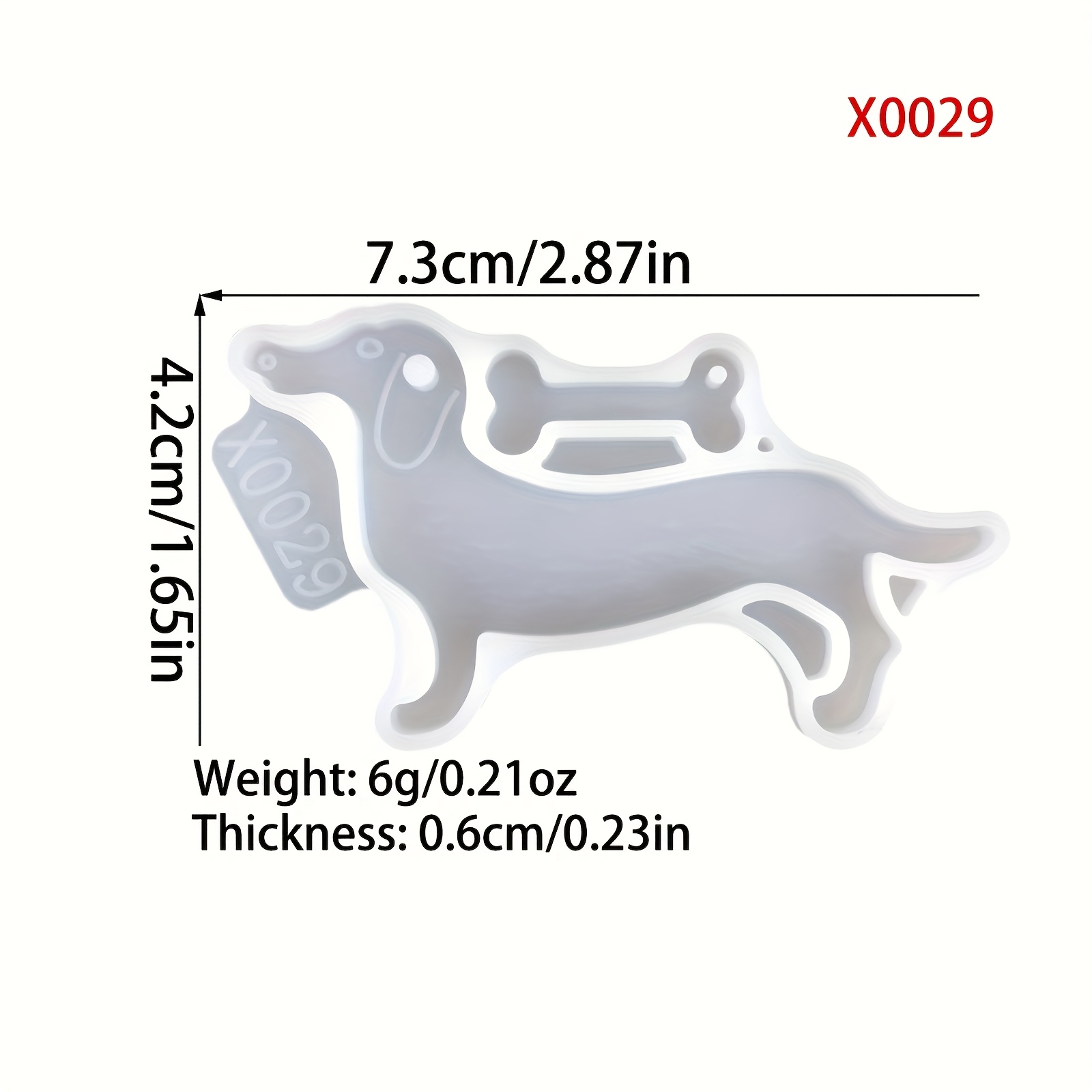 Diy Dachshund Keychain Resin Mold Kit - Colorful Silicone Sausage With Bone And Paw Charms, For Backpack & Phone Accessories, Resin Casting Molds