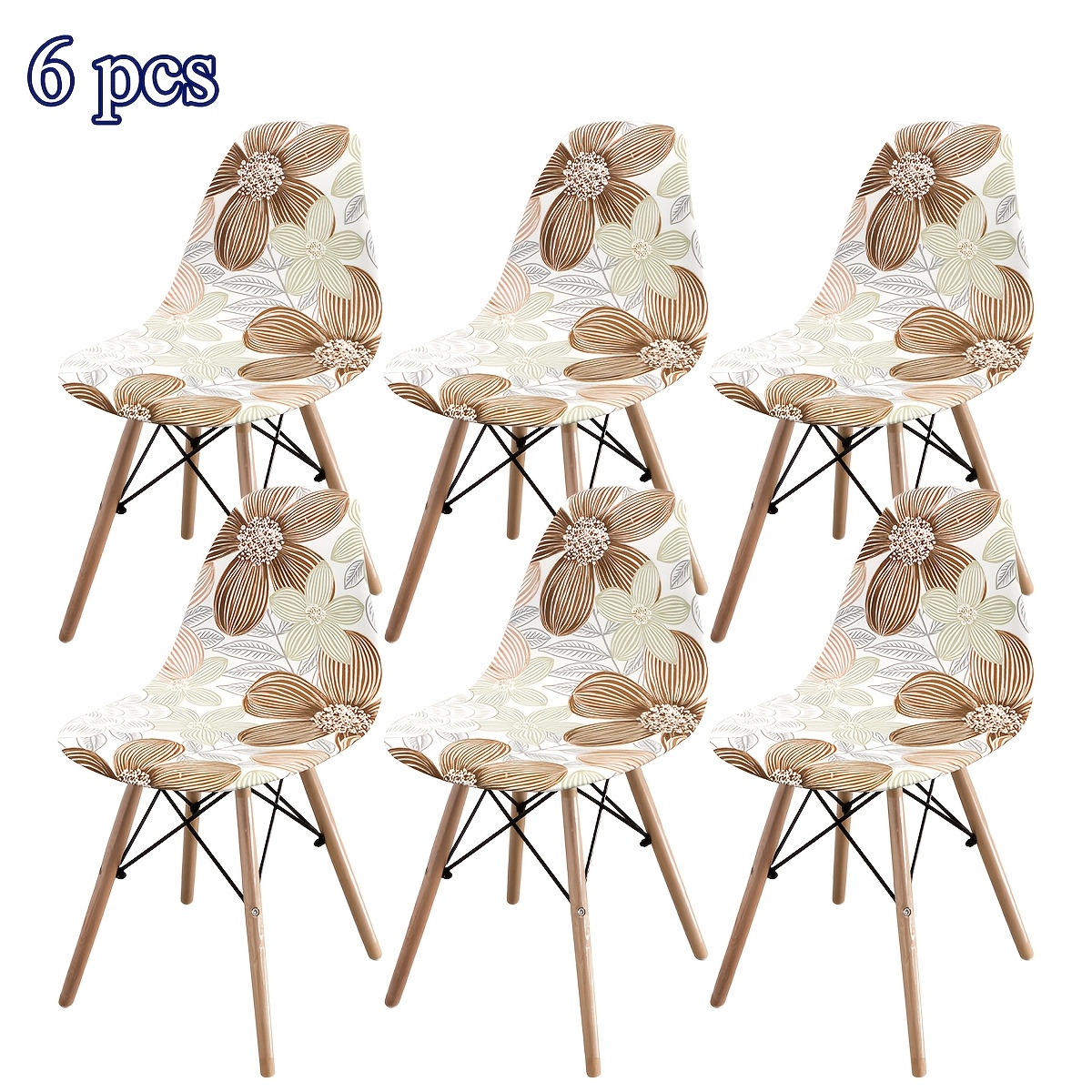 TEMU Spring/summer Shell Chair Cover, And Remove, For Home Decor, Dining Room, Kitchen, Living Room, Simple And Premium, Multiple Colors