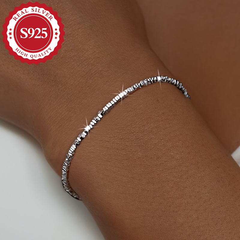 

Elegant S925 Metal Bracelet - Hypoallergenic, Ideal For Celebrations & Gifts, Boho/classic Design