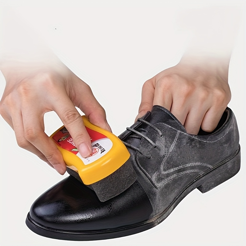 

1 Pe Polyethylene Shoe Oil Wipe, Single-sided Sponge Shoe Cleaning Cloth - Includes Sponge Eraser