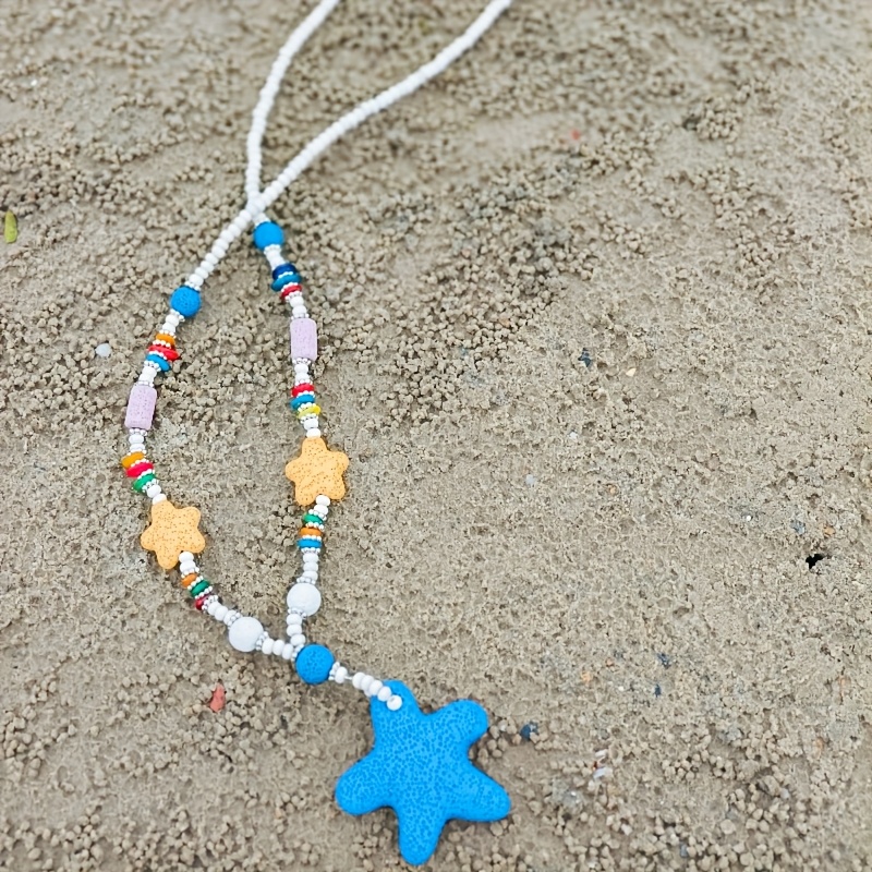 Seashell Coral Handmade Necklace, Beach-Inspired