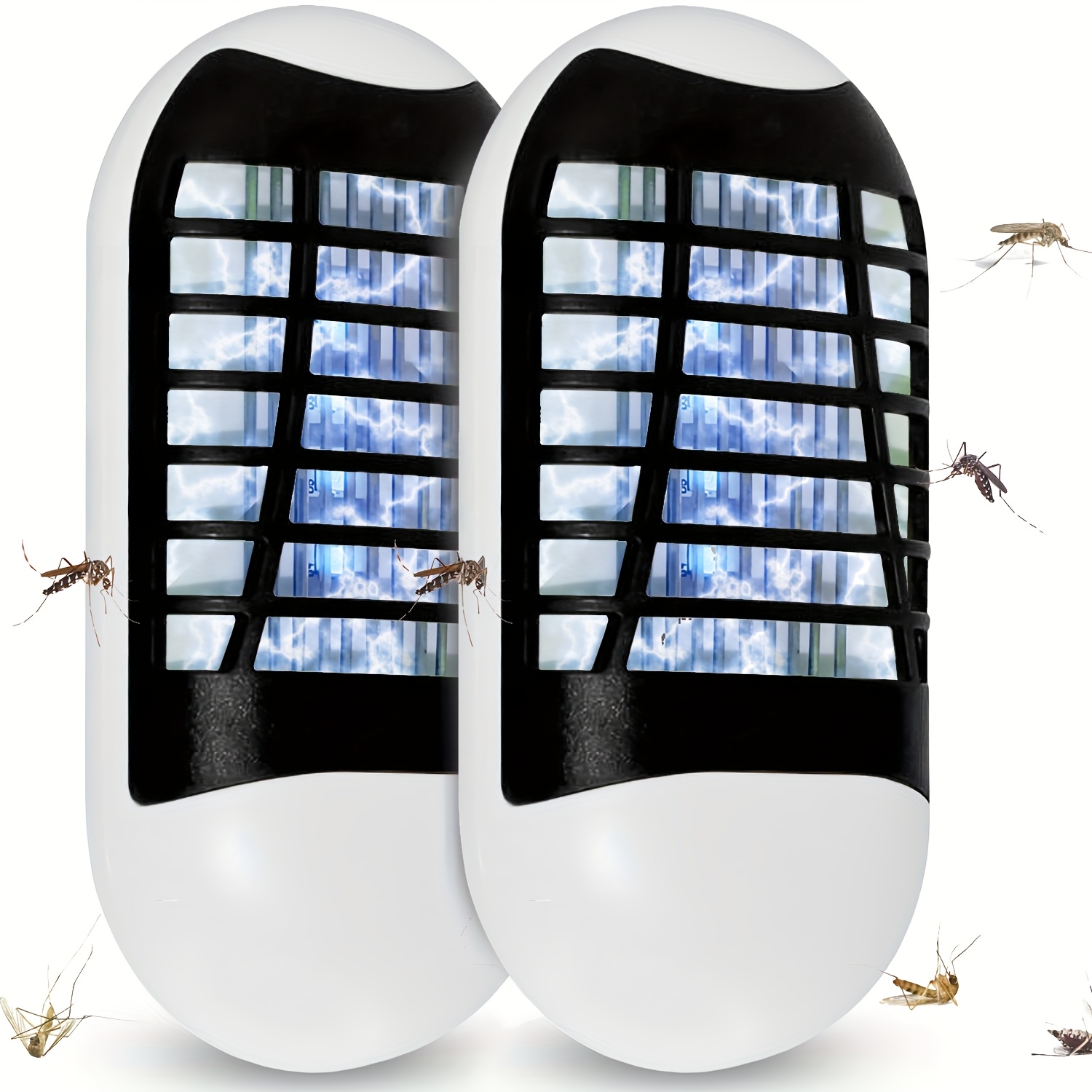 TEMU 2 Pack Plug In Bug Indoor Flying Insect Trap, Electronic Gnat Traps With Led Light For Patio, Bedroom, Kitchen, Office