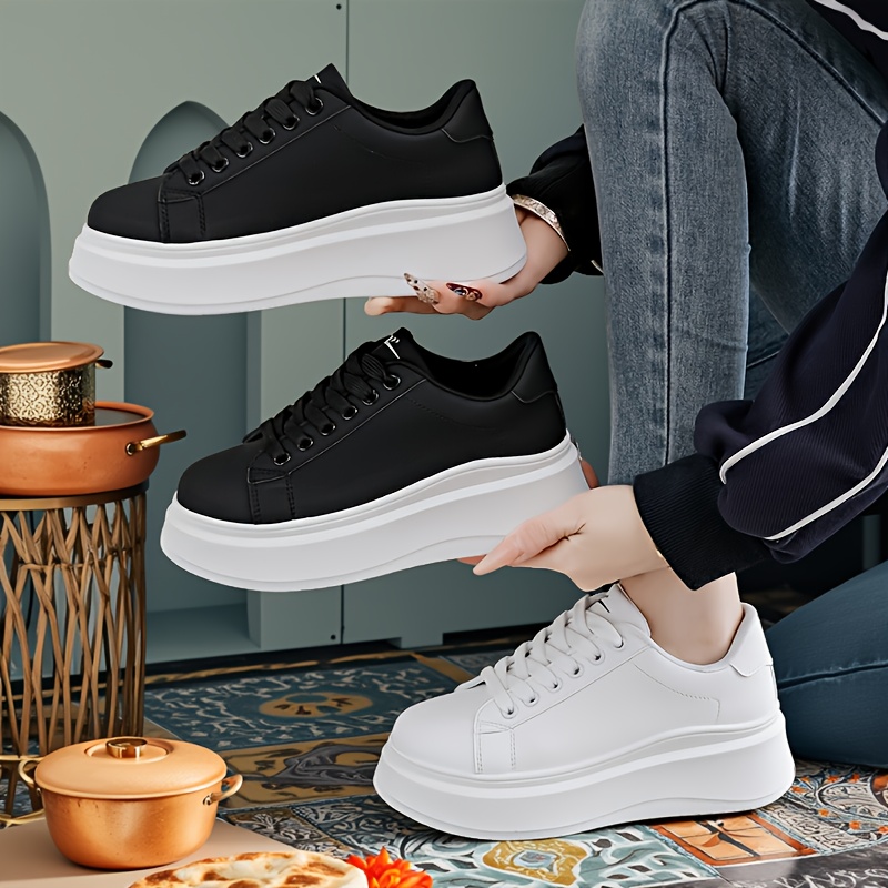 LYKU Height-Increasing Sneakers with Thick Platform Sole