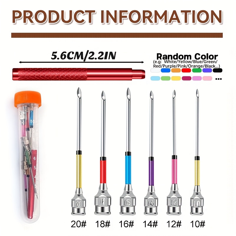 E-shop Punch Needle Set, Verstellbare Punch Needles Sticknadel mit austauschbaren Nadelköpfen, Nähkunst Nadeleinfädler für Erwachsene Anfänger
