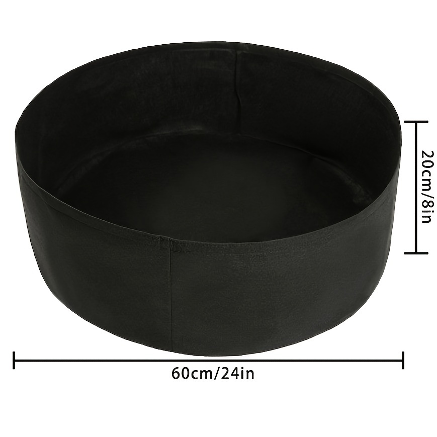 TEMU Manufacturer's Felt Planting Bag Round Non-woven Garden And Vegetable Cultivation Bag For Indoor And Outdoor Use