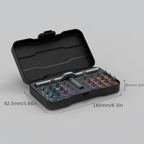 multi function ratchet screwdriver kit 24in 1 magnetic screwdriver set with removable t ratchet handle for maintenance electronics and bicycles